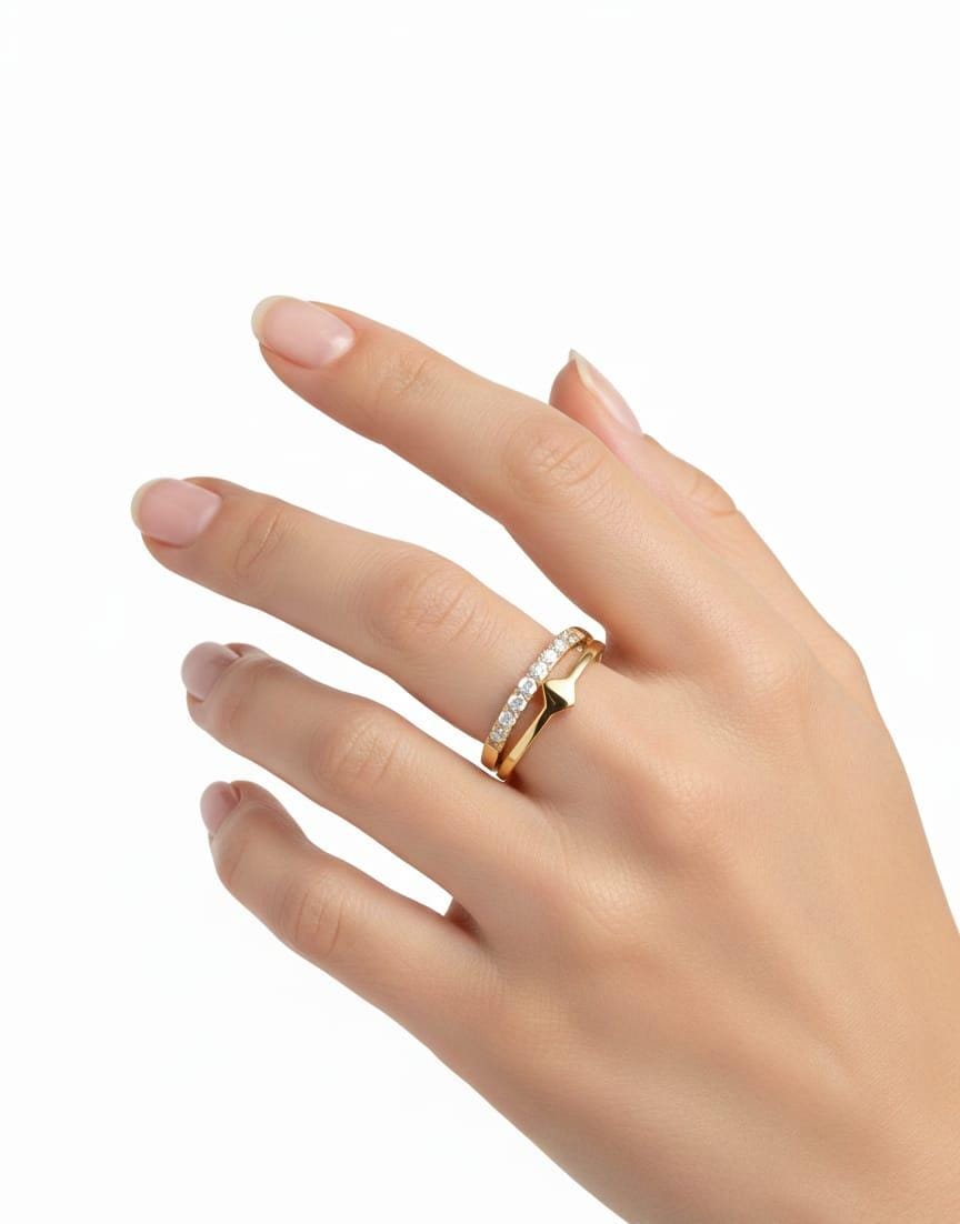 𝐂𝐞𝐥𝐞𝐬𝐭𝐢𝐚 𝐒𝐩𝐚𝐫𝐤 𝐆𝐨𝐥𝐝 𝐁𝐚𝐧𝐝 𝐑𝐢𝐧𝐠 – 𝐒𝐢𝐳𝐞 16 - Image 2