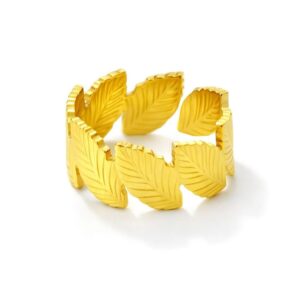 𝐆𝐨𝐥𝐝𝐞𝐧 𝐋𝐞𝐚𝐟 𝐀𝐝𝐣𝐮𝐬𝐭𝐚𝐛𝐥𝐞 𝐑𝐢𝐧𝐠